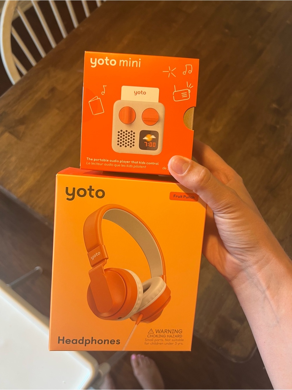 Yoto mini and headphones